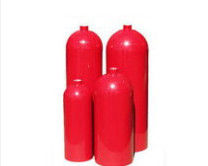 Κόκκινος/γκρίζος κύλινδρος αερίου 210BAR 34CrMo4 ιατρικός συμπιεσμένος 5L - 14L